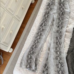Zara Snake-Skin Printed Pants